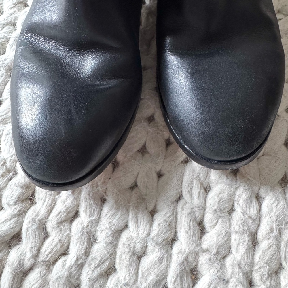 Tory Burch Black Leather Sofia Riding Boot, size 6.5 - Picture 7 of 12